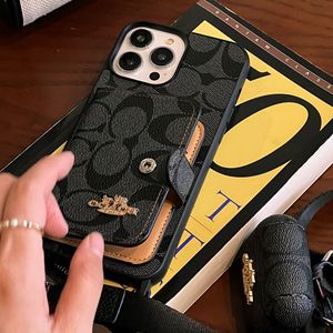 Étui de téléphone de luxe en cuir artificiel antichoc avec ouverture gauche/droite et compartiment pour cartes, style identique à l'étui pour écouteurs, pour <span class=keywords><strong>11</strong></span> 12 13 - Product Image 6