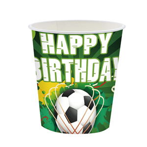 Juego de Artículos para Fiesta Temática de Fútbol, Platos, Vasos y Servilletas de Papel con Diseño de Feliz Cumpleaños de Fútbol para Decoración de Fiestas Infantiles - Product Image 5