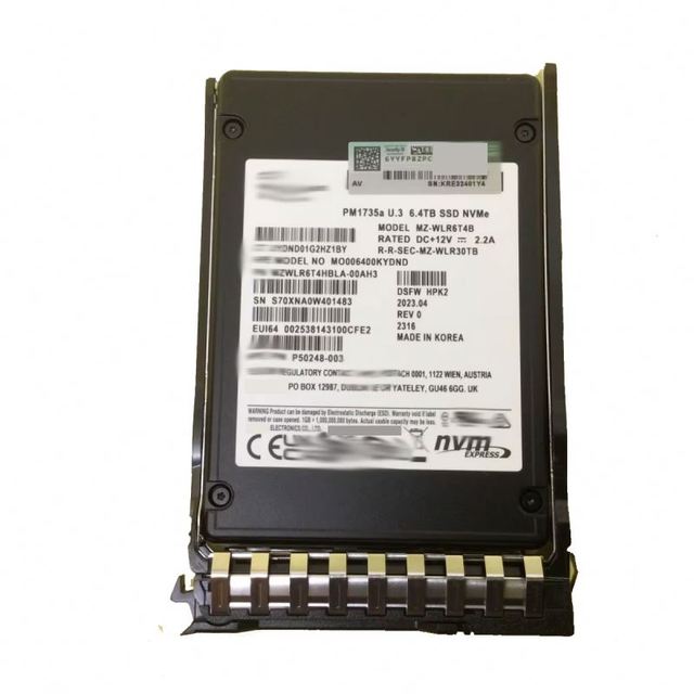 P61027-B21 3.84TB NVMe Gen4 High Performance Read Intensive SFF BC U.3 SSD for Gen10 Plus V2 GEN11 Gen 12 Server