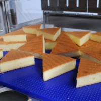 Máquina Cortadora de Pasteles Ultrasónica Automática que Corta con Precisión Triángulos Isósceles, Rombos, Círculos y Cuadrados