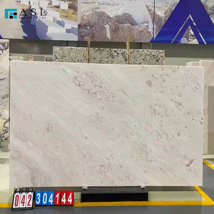 Losa de Mármol Rosa Perla del Norte y Blanco, con diseño de Libro y efecto Rosa y Arcoíris, para Fondo de Pared de Casa/Hotel, Precio de Fábrica al por Mayor - Product Image 2