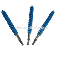 Brosse spirale pour nettoyage de tubes en cuivre, Machine de nettoyage de canalisations à condensateur, refroidisseur