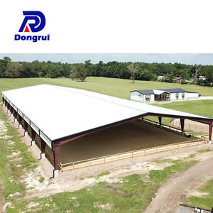 Bâtiments agricoles préfabriqués de maison en acier de hangar de cheval de protection contre la corrosion avec le cadre à énergie solaire - Product Image 4