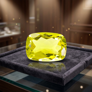 9X11mm <b>Cushion</b> Cut IGI Certified Natural GREEN GOLD LEMON QUARTZ Wholesale Factory Price High Quality Faceted Gemstone 4.25 - Product Image 3