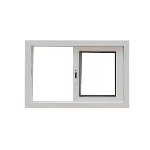 Bán nóng phong cách Châu Âu bền màu trắng kính đơn uPVC cửa sổ trượt - Product Image 1