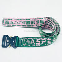 3.8CM Fabrika Özel Dokuma Logolu Lazer Metal Tokalı Erkek Taktik Kemeri Jakarlı Naylon Kumaş Spor Kemeri Capeesh Freestyle Kayak Kemeri