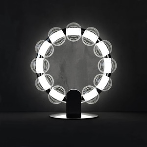Lámpara de Cristal de Diseño Italiano para Sala de Estar, Estudio, Comedor, Lámpara Colgante sin Parpadeo con Protección Ocular para Mesita de Noche, Perla - Product Image 2