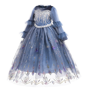 Costume da Principessa a Maniche Lunghe <span class=keywords><strong>per</strong></span> Bambine, <span class=keywords><strong>per</strong></span> Feste di Compleanno e Cosplay di <span class=keywords><strong>Film</strong></span> e Serie TV - Product Image 5