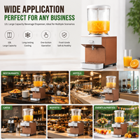 Distributeur de boissons froides commercial 12L, distributeur de jus à refroidissement longue durée, distributeur de boissons à commande tactile pour restaurant