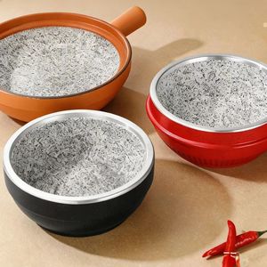 Olla de Granito Coreana Dolsot para Bibimbap con Base de Madera para Cocinar - Product Image 3