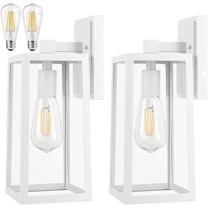 Aplique de luz de pared para exteriores decorativo de pantalla de vidrio Vintage de alta calidad, aplique de pared impermeable antioxidante, luminaria - Product Image 4