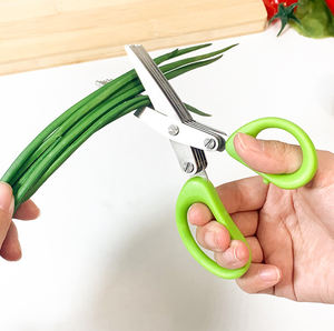 <span class=keywords><strong>Ciseaux</strong></span> à oignon en acier inoxydable, option 3 couches/5 couches, <span class=keywords><strong>ciseaux</strong></span> de <span class=keywords><strong>cuisine</strong></span> polyvalents, utilisation domestique, coupe-légumes et fruits détachable - Product Image 1