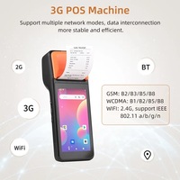 Machine de point de vente portable de 5 pouces terminal de point de vente android mini machine de carte de point de vente avec lecteur nfc imprimante de billets