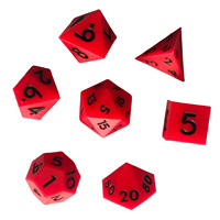 Jeu de dés arc-en-ciel en silicone écologique de 7 pièces pour jeu de société Donjons & Dragons avec logo personnalisé multi-facettes sculpté D4-D20