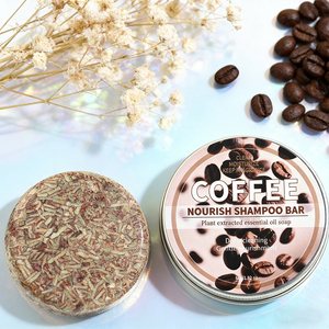 Champú Sólido de Café de Marca Privada Personalizada, Jabón con Aceites Esenciales Extraídos de Plantas para el Crecimiento del Cabello, Hecho a Mano, Sin Sulfatos - Product Image 3