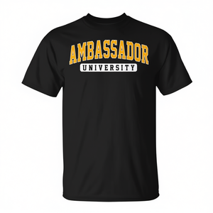 Camiseta Ambassador University Arch para hombres y mujeres estilo vintage - Product Image 2