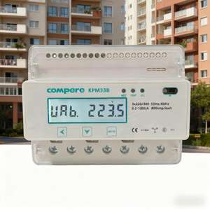 Medidor <span class=keywords><strong>de</strong></span> Electricidad Trifásico Digital Inteligente Prepago Industrial <span class=keywords><strong>de</strong></span> 80A 100A, Compatible con WiFi RS485, Precios por Niveles, Montaje en Riel DIN, CE - Product Image 6