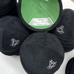 <span class=keywords><strong>Kippa</strong></span> juive en lin bleu, commande en gros, logo personnalisé, impression numérique, respirante, 4 panneaux, Yarmulke, Yamaka, <span class=keywords><strong>Kippa</strong></span> - Product Image 4