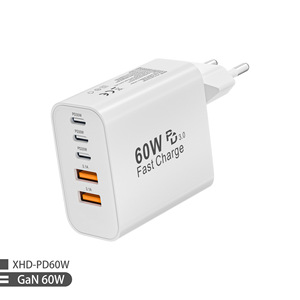 Produit populaire de commerce électronique transfrontalier : chargeur certifié CE PD60W, compatible avec les chargeurs Samsung et Apple 30W, multi-ports - Product Image 4
