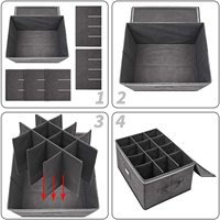 Boîte de rangement pour verres à vin, conteneur avec séparateur, boîtes mobiles pour verres à vin, étui avec couvercle et poignées