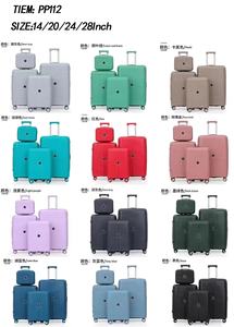 Koowo Hot Factory Price Alta Qualidade Durável PP Trolley Mala Rolling Hard Shell Spinner Bagagem Mala De Viagem Set - Product Image 6