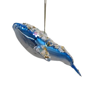 เครื่องประดับแก้วคริสต์มาสชุดเครื่องประดับใต้น้ำขนาดใหญ่ฉลามฉลามวาฬสนั่นแก้วจี้ห้อยตกแต่งต้นคริสต์มาส - Product Image 2