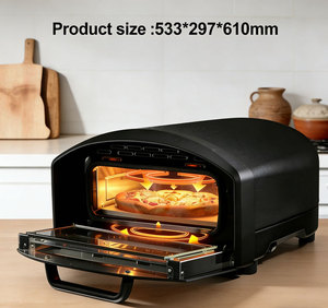 <span class=keywords><strong>Four</strong></span> à pizza miniature d'extérieur en acier inoxydable, puissance 2000 W, <span class=keywords><strong>four</strong></span> à pizza électrique pour la maison, nouveau design - Product Image 3