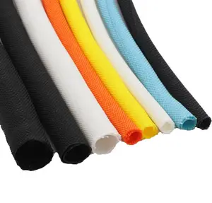 High Quality Expandable Braided Cable Sleeve PET Self Closing Insulated Flexible Pipe Hose Wire Wrap Protect