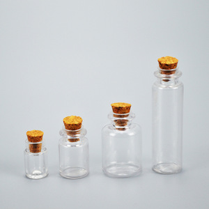 Petg Glitter <b>Bottles</b> 3ml 5ml 8ml 10ml With <b>Cork</b> Stoppers For Massage Oil Packaging - Product Image 1