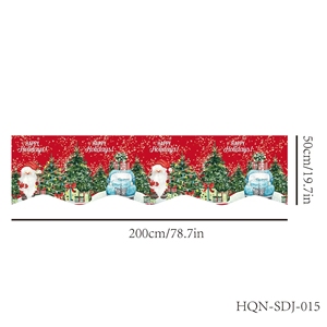 Giáng sinh lò sưởi mantel khăn che sang trọng cảm thấy biểu ngữ lò sưởi cho kỳ nghỉ trang trí lò sưởi mùa đông treo lên với lễ hội - Product Image 6
