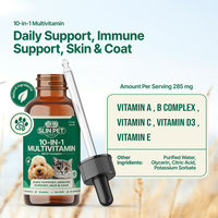 Suppléments liquides de nutrition médicale pour animaux de compagnie OEM/ODM avec multivitamines pour une fonction de soutien quotidienne en gouttes