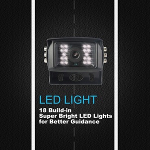 Système de vision nocturne pour camion étanche IP68 1080P infrarouge 18 lumières CCTV boîte noire de <span class=keywords><strong>voiture</strong></span> caméra rétroviseur avant arrière couleur noire - Product Image 3