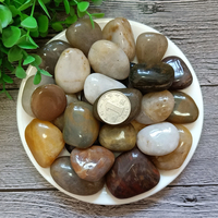 Pavés en pierre naturelle polie de couleurs mélangées de qualité supérieure pour les allées de jardin extérieures et les projets de paysagisme