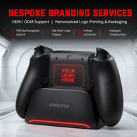 WOOKING GC PRO Pengontrol Gamepad Nirkabel Multi-Platform Tri-Mode 2.4G/BT Desain Ergonomis Getaran Ganda Sensor Gerak untuk Gaming