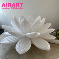 Ballon géant gonflable en forme de nénuphar Décoration florale gonflable