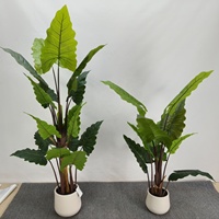 Plantes artificielles, arbres bonsaï, 120 cm, 150 cm, plantes artificielles en pot, plantes de taro, arbre bonsaï pour la décoration de la maison, de l'hôtel, du café, du restaurant