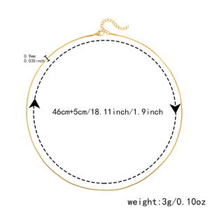 Stainless Steel Round Snake Chain <b>Necklace</b> Electroplated Clavicle Chain Jewelry For Daily Party Wear Yiwu Origin - Product Image 4