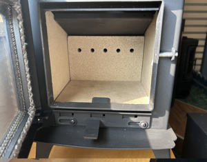 Estufa de Leña de Alta Calidad, Pequeña Estufa de Leña de Acero Negro, Estufa de Leña Compacta para Calefacción Interior, <span class=keywords><strong>Chimenea</strong></span> para Tienda de Campaña, Cabaña, RV - Product Image 4