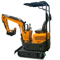 Mini Excavator Loader 900kg, Micro Tracked Backhoe Crawler untuk Konstruksi Perkotaan, Mesin Changchai EPA, Bucket KYB 0.25CBM