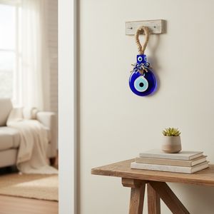 Décoration d'intérieur en macramé, mauvais œil, produit de 7 cm - Product Image 3