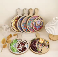 Décorations en gros pour l'Aïd Moubarak et le Ramadan : Plateaux étoiles et lunes, ornements artisanaux en bois sculpté pour cadeaux de fêtes