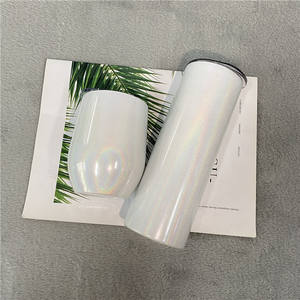 Cadeaux personnalisés 12oz tasses tasses gobelets <span class=keywords><strong>verre</strong></span> à vin ébauches de sublimation pour le transfert par sublimation blanche <span class=keywords><strong>avec</strong></span> couvercle <span class=keywords><strong>fermé</strong></span> pailles - Product Image 2