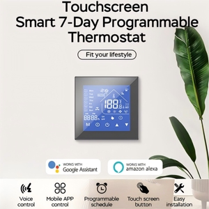 Termostato para el hogar inteligente Tuya de diseño moderno, ventilador programable con control remoto, aire acondicionado, calefacción por suelo radiante, habitación de 220V - Product Image 3