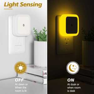 0.5W Auto Dusk to Dawn Sensor Night <b>Light</b> for <b>Wall</b> Automatic on and off for <b>Nursery</b> Bedroom Other Spaces - Product Image 1
