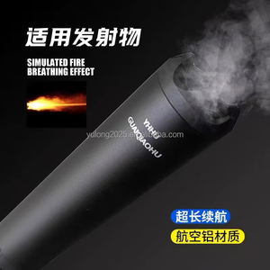 UV 라이트 합금 트레이서 겔볼 블래스터, 화염 효과 시뮬레이션 및 발광 연기 기능 완구 총, 배터리 내장형 - Product Image 2