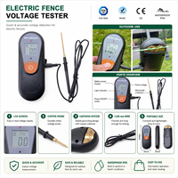 Testeur de clôture électrique portable Hpsfence facile à assembler, détecteur de défauts avec écran LCD