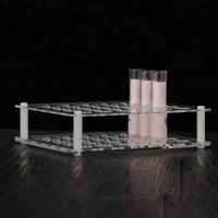 Présentoir de table en acrylique mat brillant à lèvres étagère de marchandises de maquillage de magasin station de présentation cosmétique en lucite avec vis