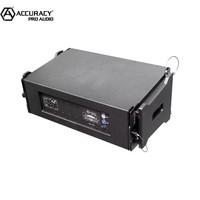Accuracy Pro Audio LA210A-D4-RQPRO PFC - Módulo de Línea Activa Profesional Compacto con Revestimiento de Poliurea Neo de 2 x 10 Pulgadas