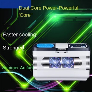Mini réfrigérateur congélateur 12V/24V/220V 12L avec refroidissement semi-conducteur pour dortoir à domicile, voiture et camion - Product Image 3