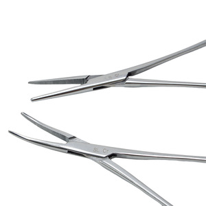 Pinces hémostatiques Guanlan en acier inoxydable, porte-aiguilles droits et courbés, instrument chirurgical vétérinaire - Product Image 2